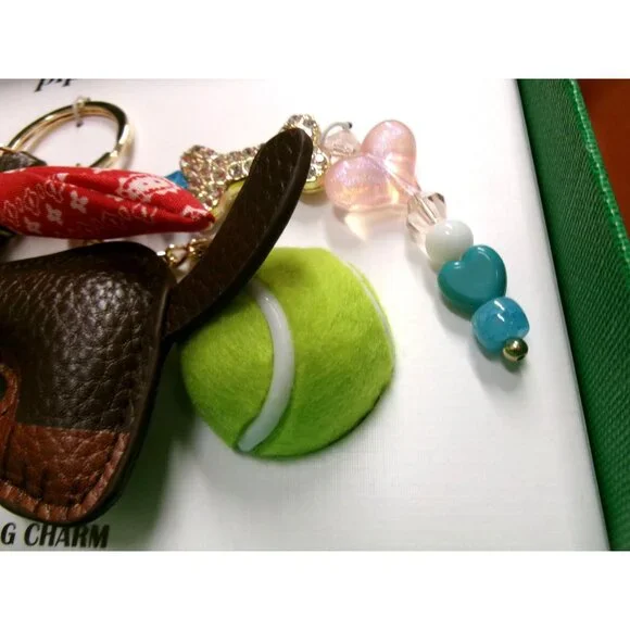 Dachshund Faux Leather Keychain & Bag Charm by Piper K - Picture 2 of 4